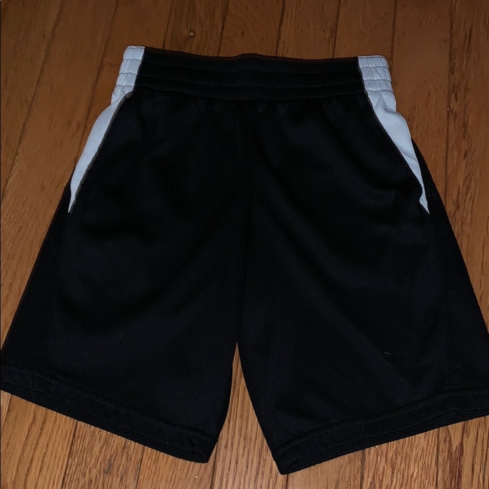 Black Boy’s Athletic Shorts with White Streak